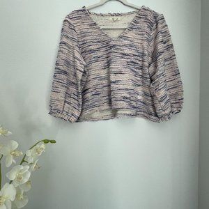 Madewell multi-colored sweater top | Madewell sweater | Striped sweater